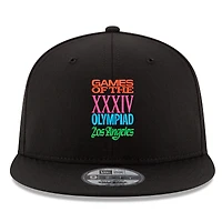 Men's New Era Black LA28 Superbloom Collection 9FIFTY Snapback Hat