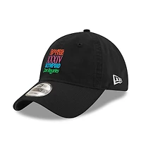Casquette ajustable New Era LA28 Superbloom Collection 9TWENTY pour homme, noire