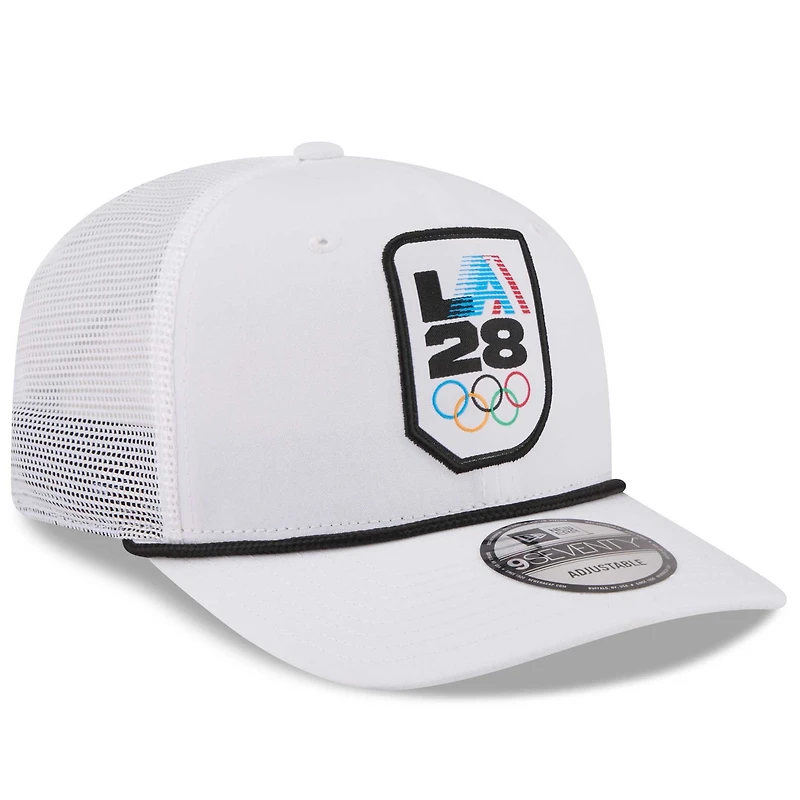 Men's New Era White LA28 Summer Olympics Core 9SEVENTY Adjustable Hat
