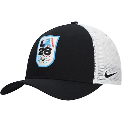 V110625 LA2028 Casquette de camionneur Nike LA28 Rise pour homme HATMENSTR C13293-C004917-USOCLA-00A