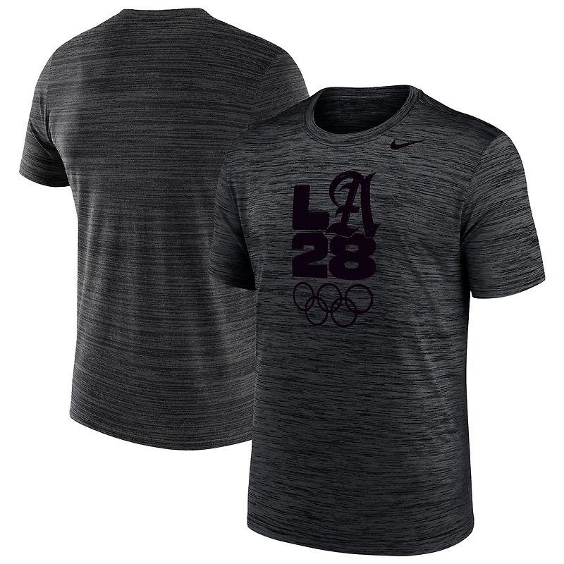 Men's Nike  Black LA28 Summer Olympics Team Issue Velocity Performance T-Shirt