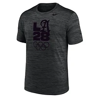 Men's Nike  Black LA28 Summer Olympics Team Issue Velocity Performance T-Shirt