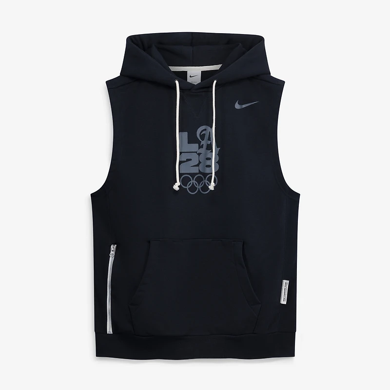 Sweat à capuche sans manches Nike LA28 Summer Olympics en polaire Dri-FIT pour homme, noir