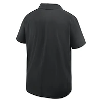 Men's Nike Black LA28 Summer Olympics Script Logo Woven Polo