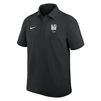 Polo tissé Nike LA28 noir pour homme les Jeux paralympiques d'été