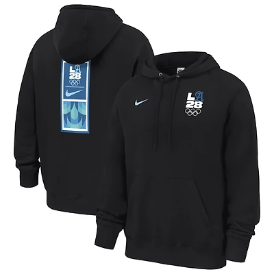 Sweat à capuche polaire Nike LA28 Superbloom Club noir pour homme