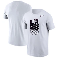 T-shirt Nike blanc Performance Legend pour homme, Jeux olympiques d'été de Los Angeles 2028