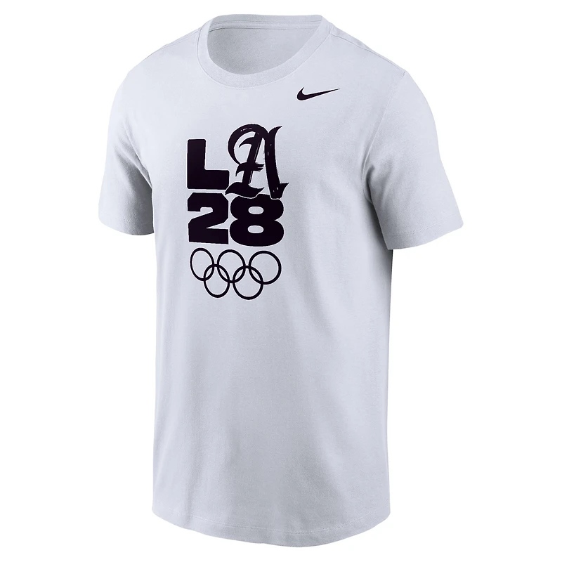T-shirt Nike blanc Performance Legend pour homme, Jeux olympiques d'été de Los Angeles 2028