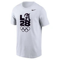 T-shirt Nike blanc Performance Legend pour homme, Jeux olympiques d'été de Los Angeles 2028
