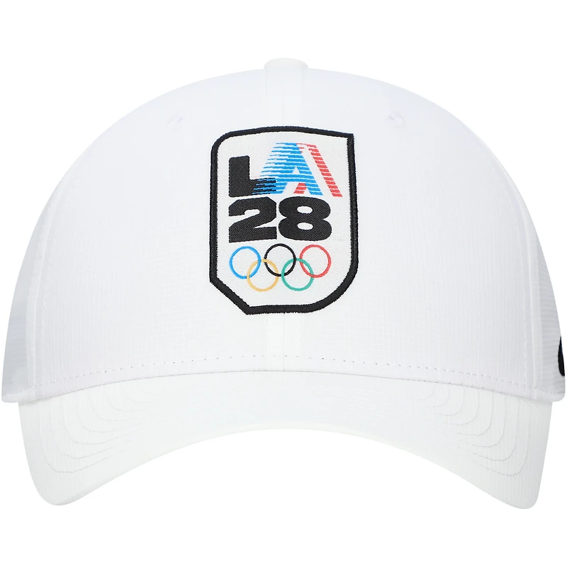 Casquette réglable Nike LA28 Club Ripstop Performance blanche pour homme