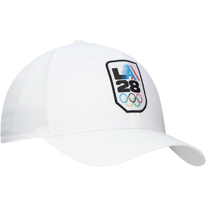 Casquette réglable Nike LA28 Club Ripstop Performance blanche pour homme