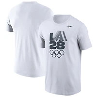 T-shirt Nike blanc LA28 pour homme, Jeux olympiques d'été 2028