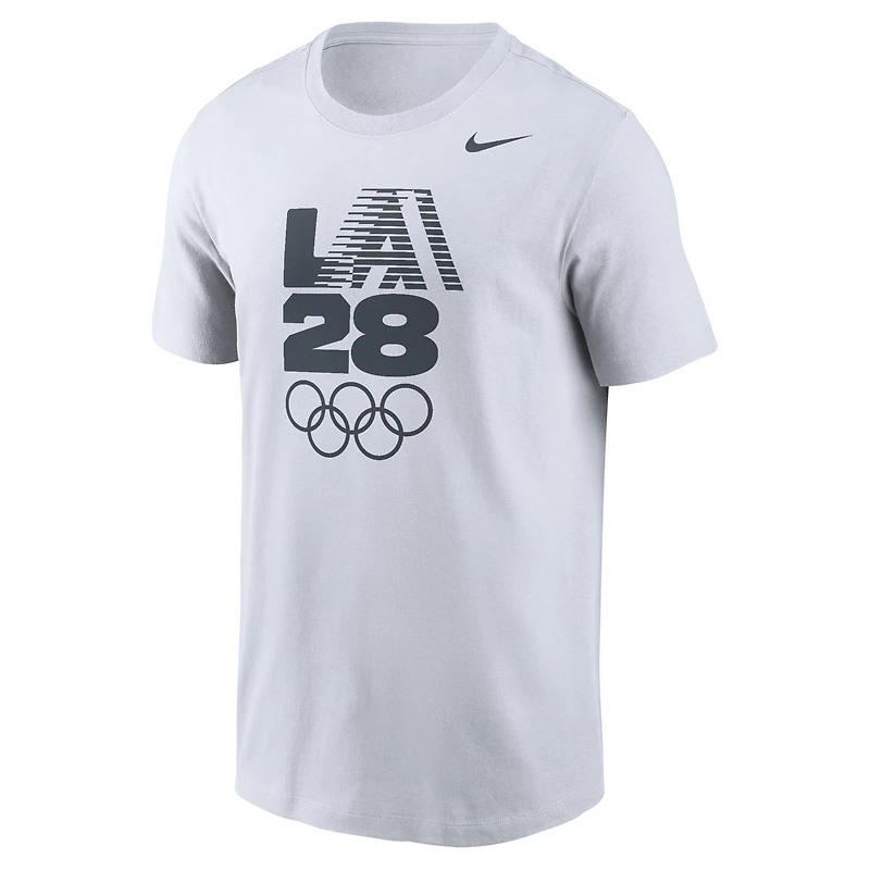 T-shirt Nike blanc LA28 pour homme, Jeux olympiques d'été 2028