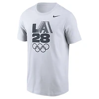 T-shirt Nike blanc LA28 pour homme, Jeux olympiques d'été 2028