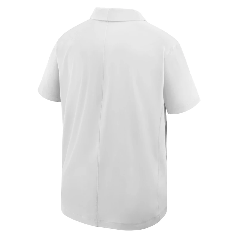Men's Nike White LA28 Summer Olympics Retro Stripe Logo Woven Polo