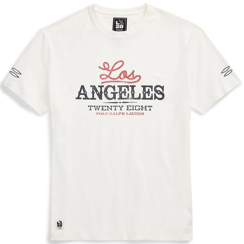 Men's Polo Ralph Lauren White LA28 Summer Olympics T-Shirt