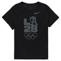 T-shirt Nike Performance Legend LA28 noir pour enfant d'âge préscolaire