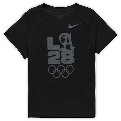 T-shirt Nike Performance Legend LA28 noir pour enfant d'âge préscolaire