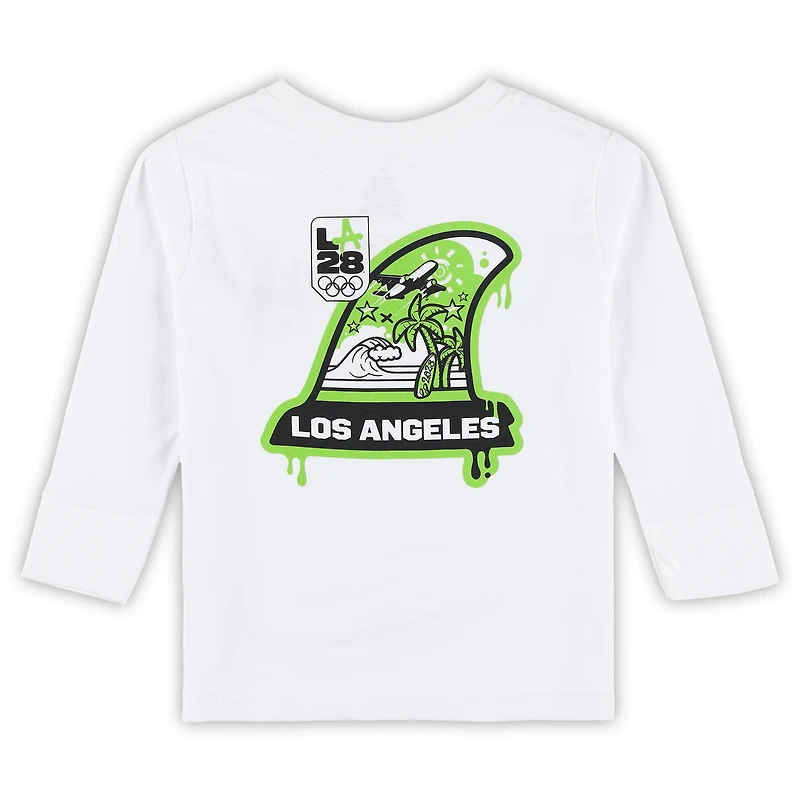 Toddler White LA28 Summer Olympics Long Sleeve T-Shirt