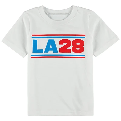 T-shirt blanc pour tout-petit des Jeux olympiques d'été de Los Angeles 28
