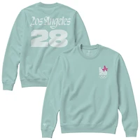 Unisex Fanatics Aqua LA28 Summer Olympics Superbloom Color Bar Sweatshirt