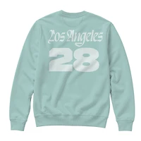 Sweat-shirt unisexe Fanatics Aqua LA28 Summer Olympics Superbloom à barres de couleur