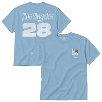 Unisex Fanatics Light Blue LA28 Summer Paralympics Superbloom Color Bar T-Shirt