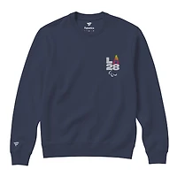 Unisex Fanatics Navy LA28 Summer Paralympics Superbloom Color Bar Sweatshirt