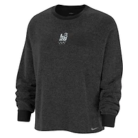 Sweat-shirt de yoga surdimensionné Nike Charcoal LA28 pour femme