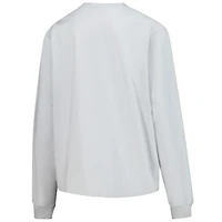 T-shirt Nike gris à manches longues LA28 pour femme, coupe carrée, motif Jeux olympiques d'été