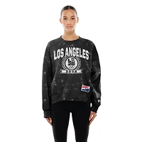 Sweat-shirt polaire à manches dolman New Era noir pour femme, édition spéciale Jeux olympiques d'été de Los Angeles 2028.