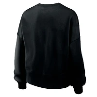 Women's Nike Black LA28 Summer Olympics Script Oversized Phoenix Fleece Sweatshirt