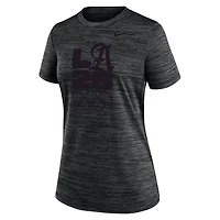 T-shirt Nike LA28 Velocity Performance noir pour femme