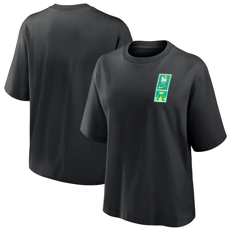 T-shirt Nike LA28 Superbloom Boxy noir pour femme
