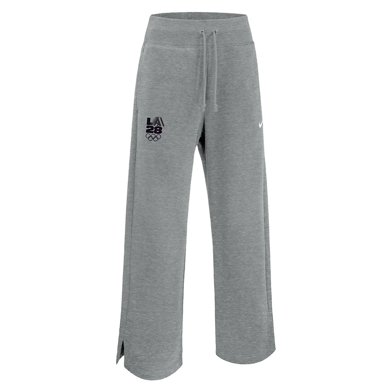 Women's Nike Heather Gray LA28 Summer Olympics Phoenix Fleece Sweatpants
