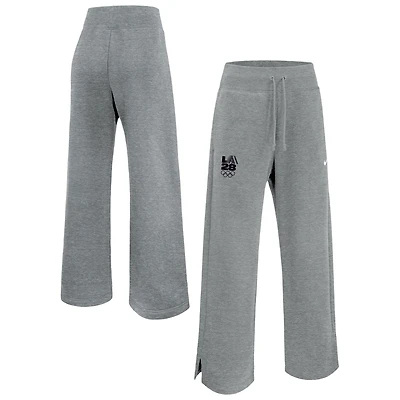 Women's Nike Heather Gray LA28 Summer Olympics Phoenix Fleece Sweatpants