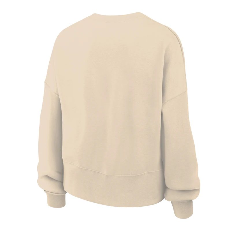 Sweat-shirt Nike Natural LA28 Retro Stripe surdimensionné en molleton Phoenix pour femme