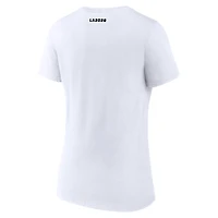 Women's White LA 2028 Summer Paralympics  Logo Pride V-Neck T-Shirt