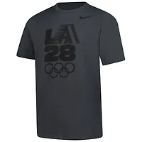T-shirt Nike Anthracite LA28 pour jeunes, Jeux olympiques d'été