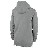 Sweat à capuche en molleton Nike LA28 Retro Stripe Primary Club gris chiné pour jeunes