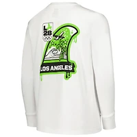 T-shirt blanc à manches longues pour jeunes des Jeux olympiques d'été LA28