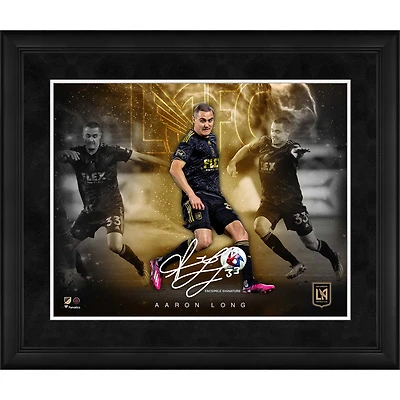 Collage encadré 16" x 20" des Stars du jeu d'Aaron Long LAFC - Signature fac-similé