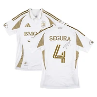 Maillot blanc n°4 porté en match par Eddie Segura (LAFC) lors de la saison 2025 de la MLS - Taille M