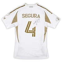 Maillot blanc n°4 porté en match par Eddie Segura (LAFC) lors de la saison 2025 de la MLS - Taille M