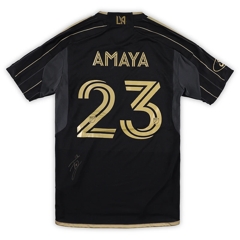 Maillot noir porté en match par Frankie Amaya (LAFC), numéro 23, autographié lors de la saison 2025 de la MLS - Taille S