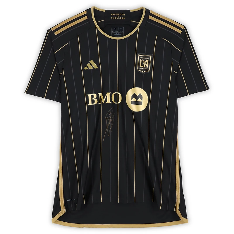 Gareth Bale LAFC Autographed Black adidas 2024 Primary Replica Jersey - Front Signed