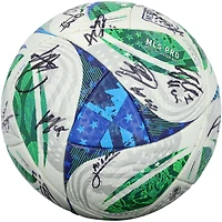 LAFC Autographed Match-Used Soccer Ball from the 2025 MLS Season with 28 Signatures - NF70438434