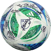 LAFC Autographed Match-Used Soccer Ball from the 2025 MLS Season with 28 Signatures - NF70438434