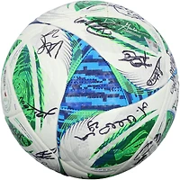 Ballon de football LAFC utilisé lors d'un match et autographié par 28 joueurs (saison 2025 de la MLS