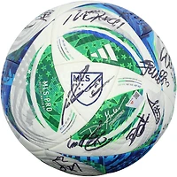 Ballon de football LAFC utilisé lors d'un match et autographié par 28 joueurs (saison 2025 de la MLS